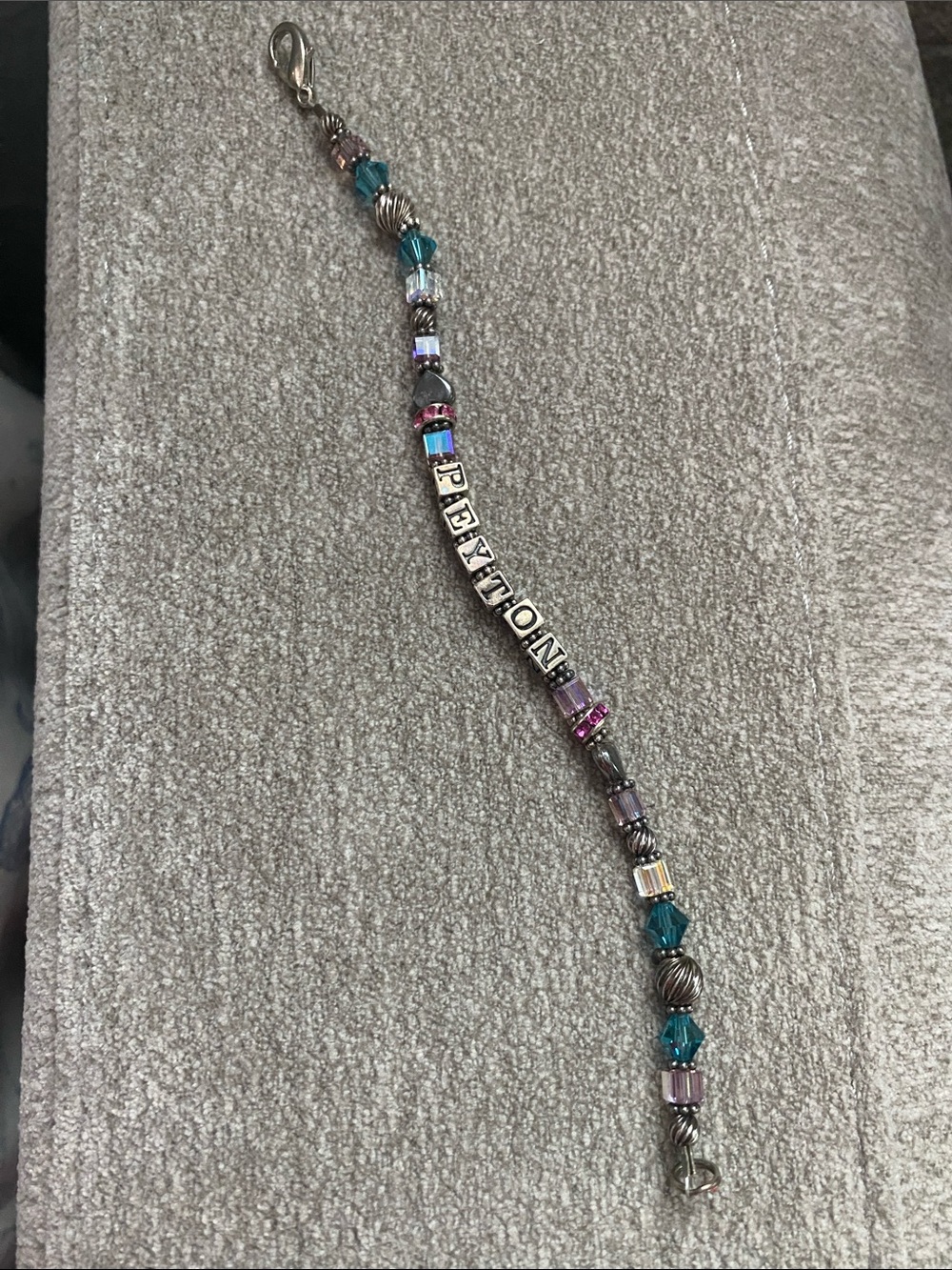 “Peyton” Handmade Beaded Name Bracelet